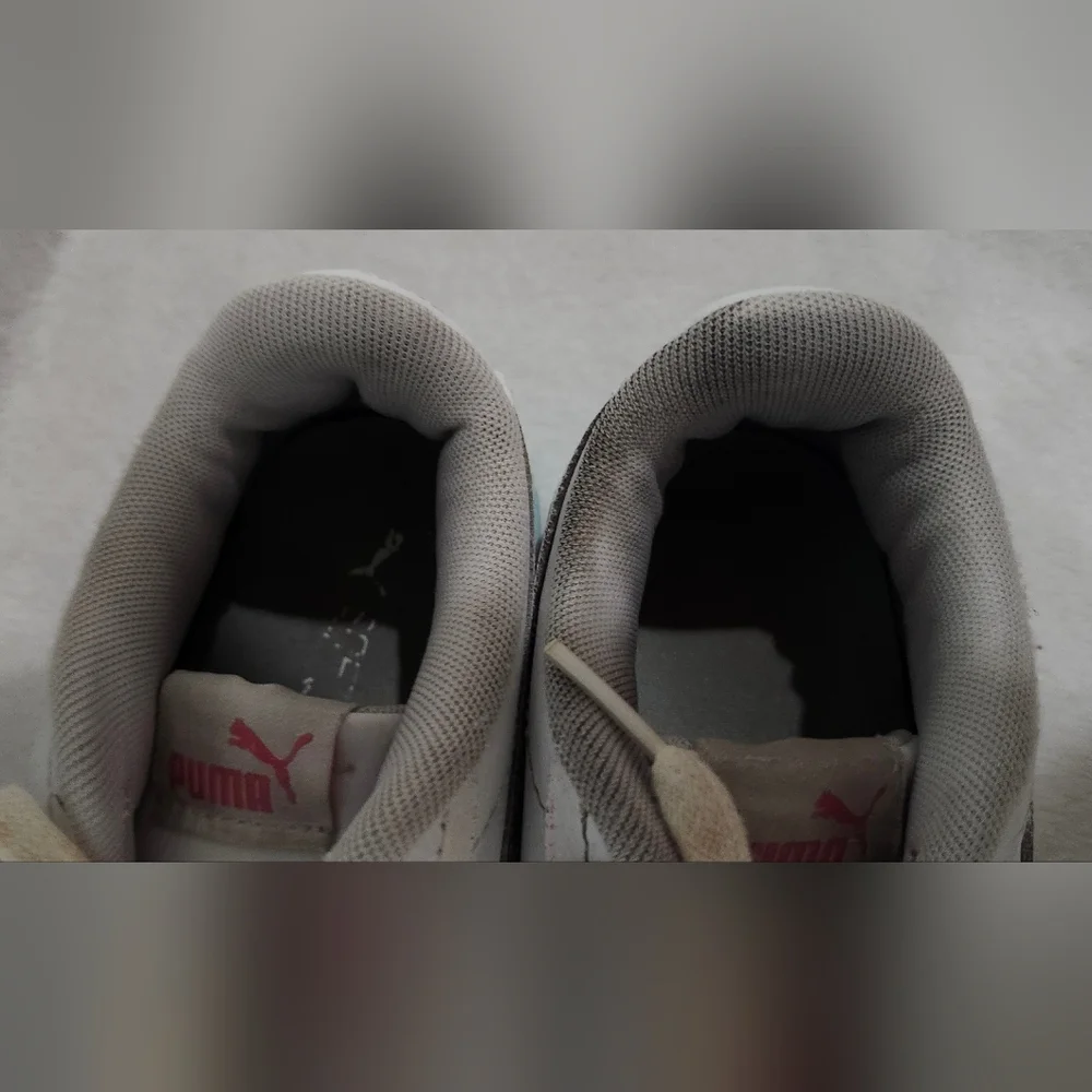 Puma Kid's Carina 2.0 Fade Shoes Sneakers Size 2c White Blue Pink